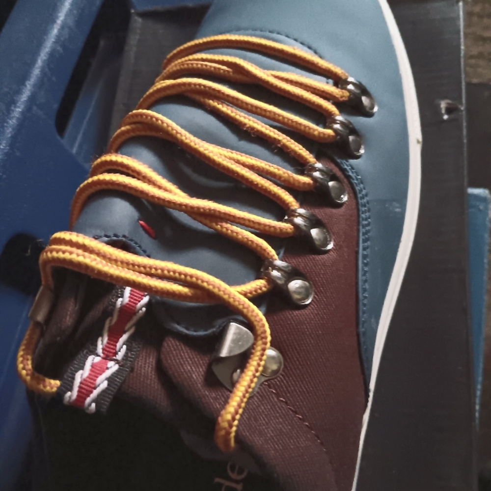 Men's Blue and Brown Sneakers